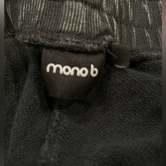 Mono B Black Acid Wash Joggers - Picture 2 of 3